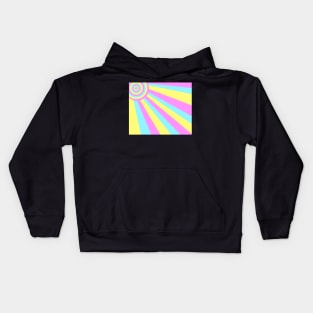 Retro pastel pattern Kids Hoodie